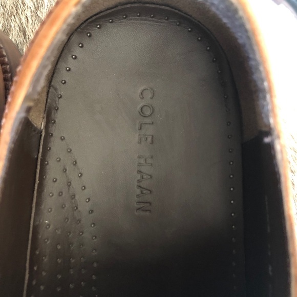 Cole Haan Classic Wingtip Oxford British Tan size 13 - Picture 4 of 7